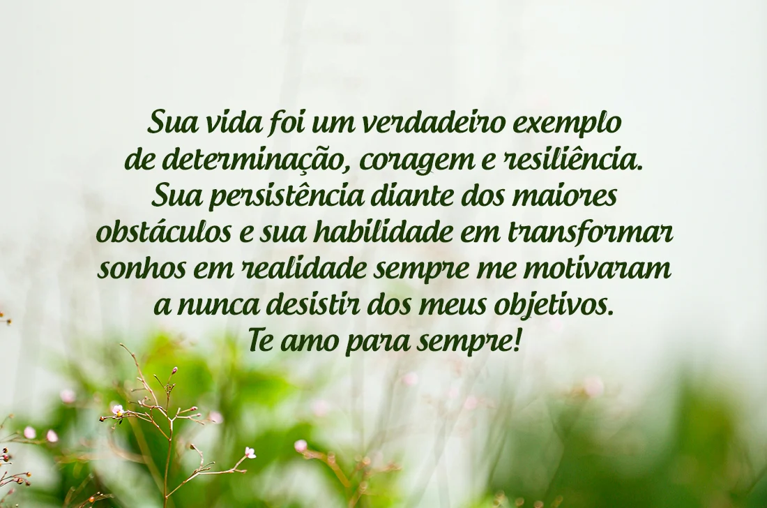 Sua vida foi um verdadeiro