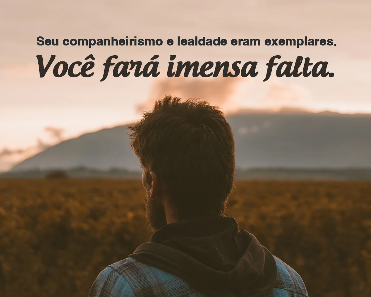 Você fará imensa falta
