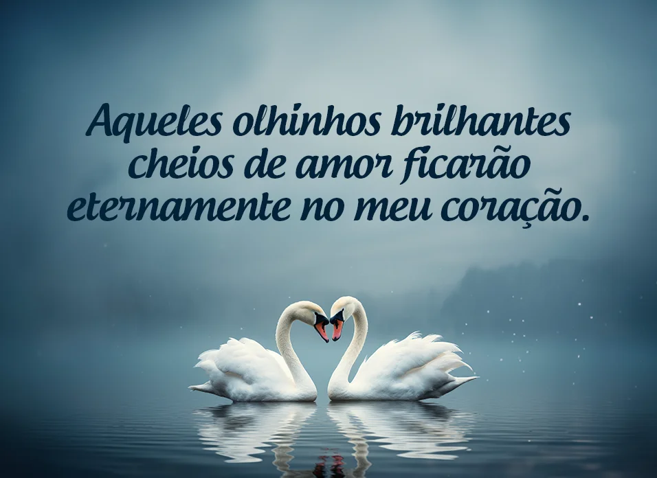 Aqueles olhinhos brilhantes cheios de amor
