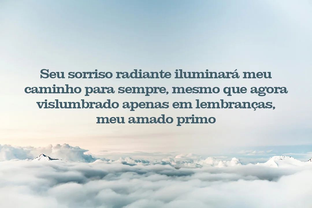 Seu sorriso radiante iluminará meu caminho para sempre