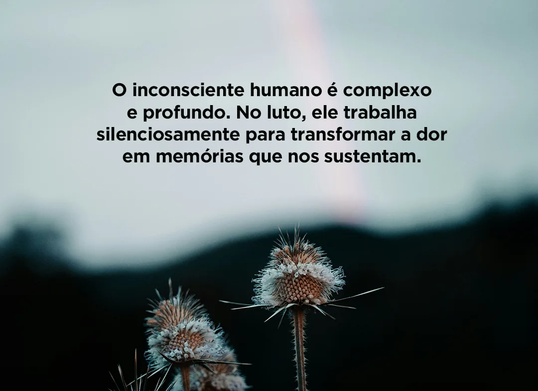 O inconsciente humano é complexo e profundo. No luto, ele trabalha silenciosamente