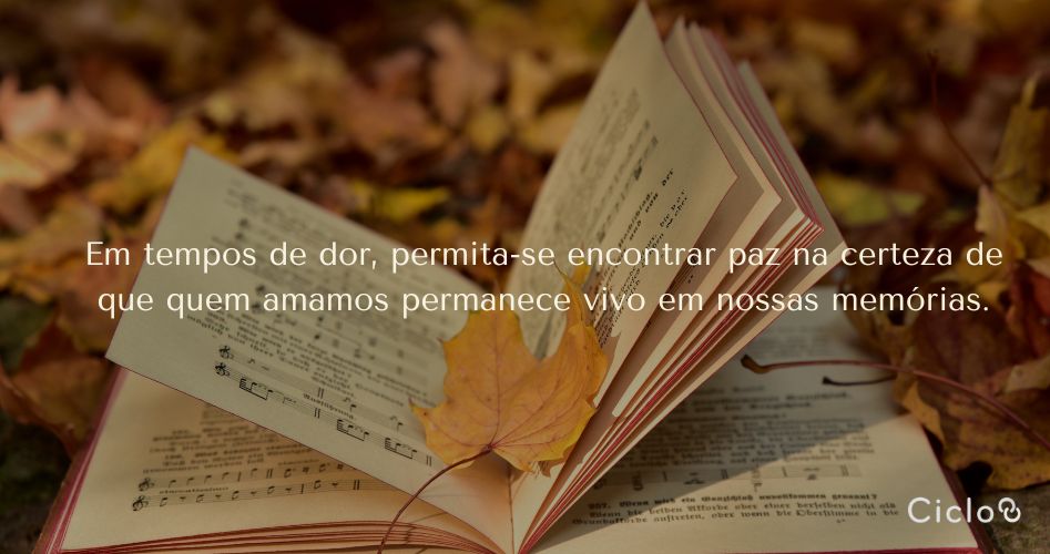 Em tempos de dor, permita-se encontrar paz na certeza de que quem amamos permanece vivo em nossas memórias.